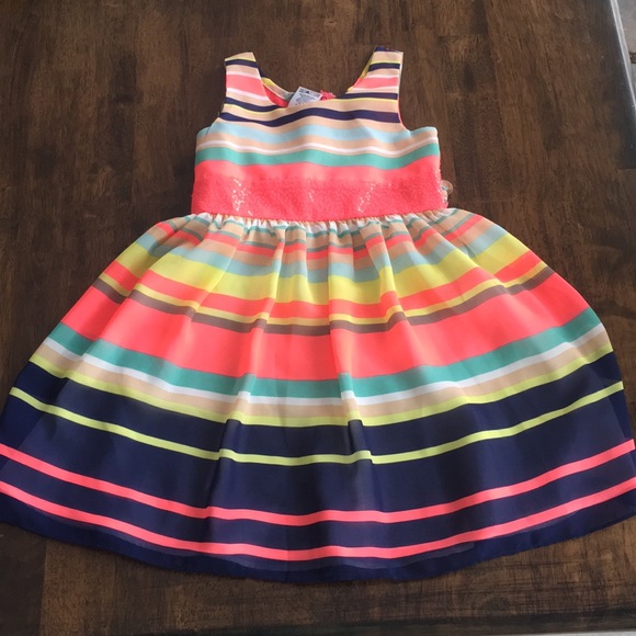 Bonnie Jean multi color dress size 4 girls - Picture 1 of 4